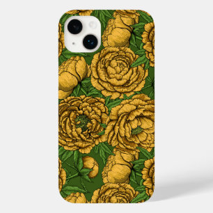 Yellow peony bouquet Case-Mate iPhone 14 plus case