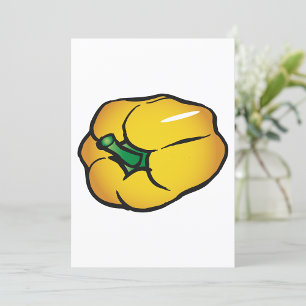 Yellow Pepper Invitations