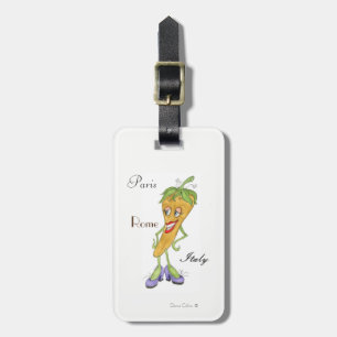 Yellow Pepper Luggage Tag