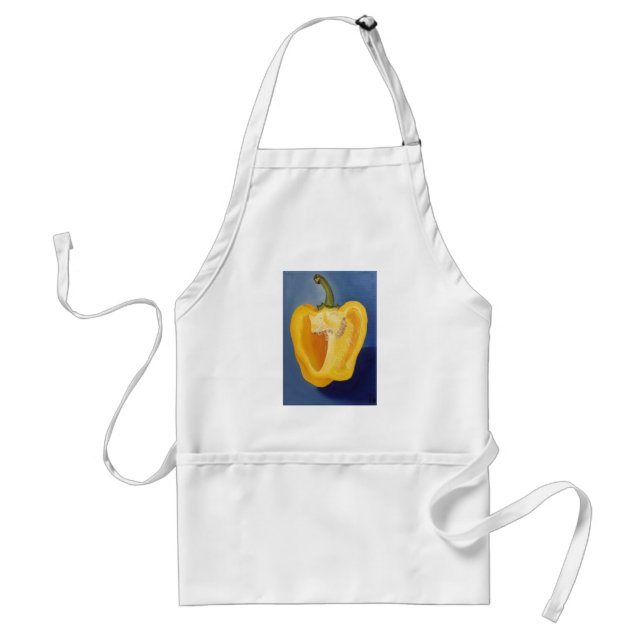Yellow Pepper Painting Apron (Front)