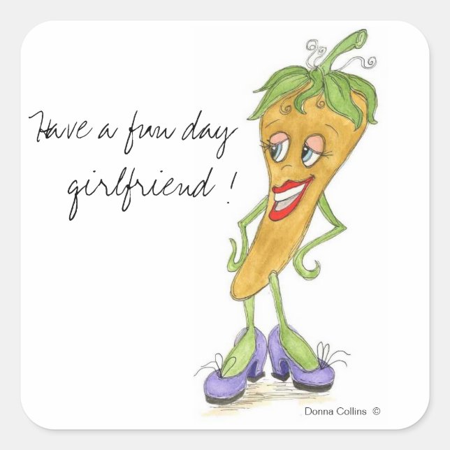 Yellow pepper sticker (Front)