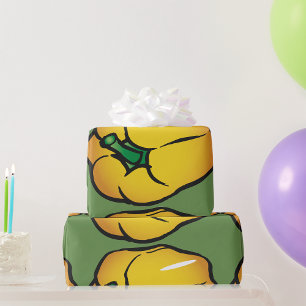 Yellow Pepper Wrapping Paper