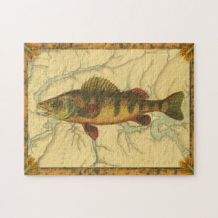 Yellow Perch on Map Jigsaw Puzzle