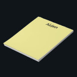 Yellow Personalised Notepad<br><div class="desc">Yellow Personalised Notepad makes a great gift or stocking stuffer! This will look great on any desk! Comes in your choice of two sizes.</div>