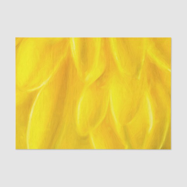 Yellow Petals Custom 10lb Tissue Paper (Front)