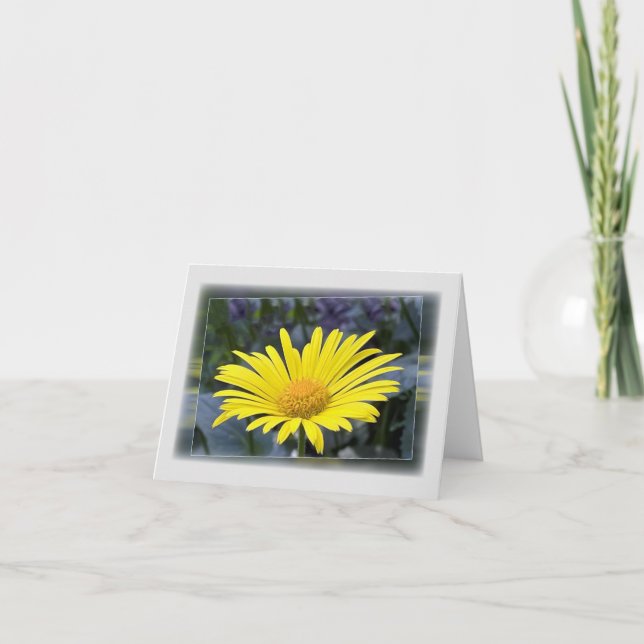 Yellow petals holiday card (Front)