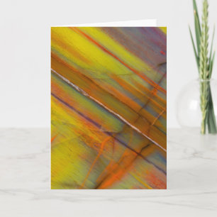 Yellow Petrified Wood Card