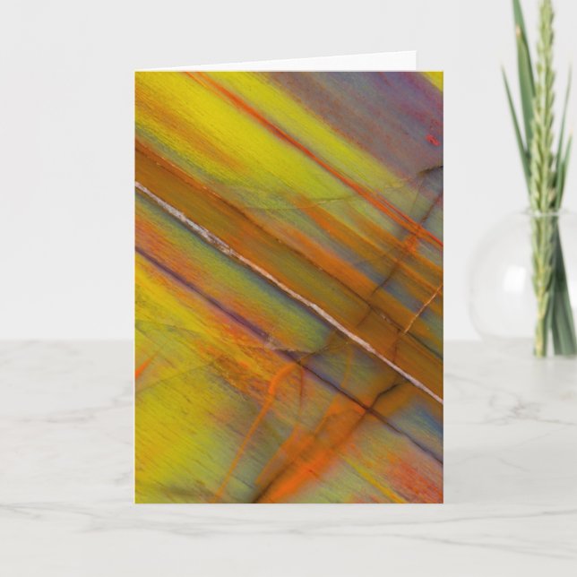 Yellow Petrified Wood Card (Front)