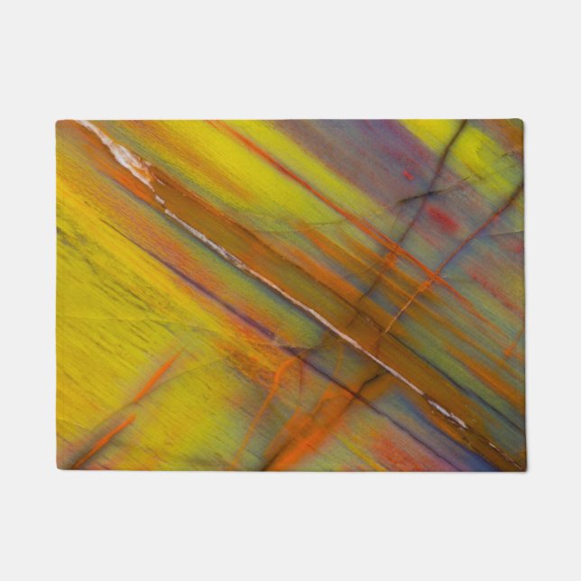 Yellow Petrified Wood Doormat (Front)