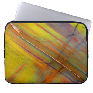 Yellow Petrified Wood Laptop Sleeve