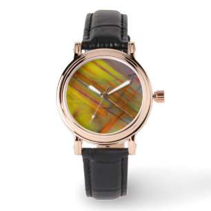Yellow Petrified Wood Watch