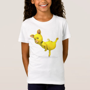 Yellow Pig Arabesque T-Shirt