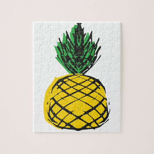 YELLOW PINEAPPLE JIGSAW PUZZLE (Vertical)