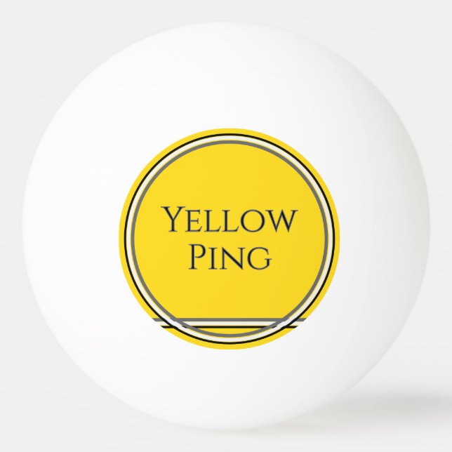 Yellow Ping Pong Ball (Front)