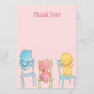 Yellow, Pink, and Blue Bears Thank You
