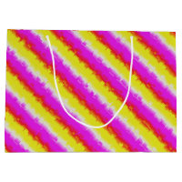 Yellow Pink Artdeco Rainbow Stripes