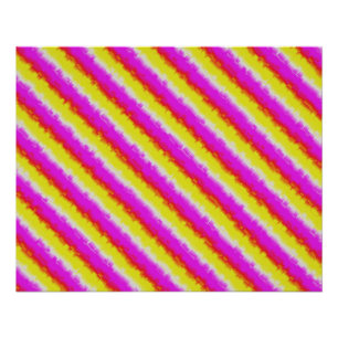 Yellow Pink Artdeco Rainbow Stripes Poster