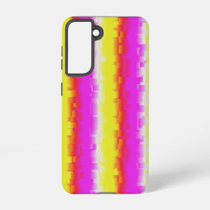 Yellow Pink Artdeco Rainbow Stripes Samsung Galaxy Case