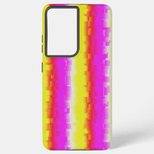 Yellow Pink Artdeco Rainbow Stripes Samsung Galaxy Case