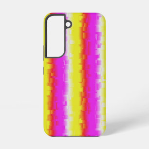 Yellow Pink Artdeco Rainbow Stripes Samsung Galaxy Case