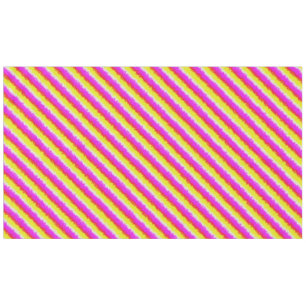 Yellow Pink Artdeco Rainbow Stripes Tablecloth