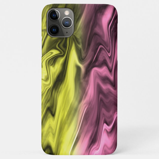 Yellow Pink Blurred Marble Pattern   Case-Mate iPhone Case (Back)