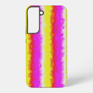 Yellow Pink Broken Glass Rainbow Stripes Samsung Galaxy Case