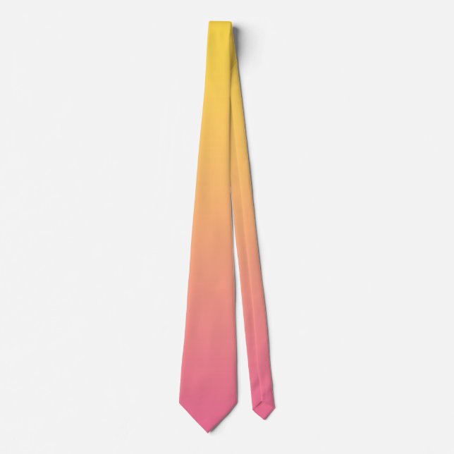 Yellow Pink Colour Tie (Front)
