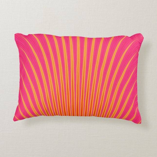 Yellow Pink Decorative Cushion (Back)