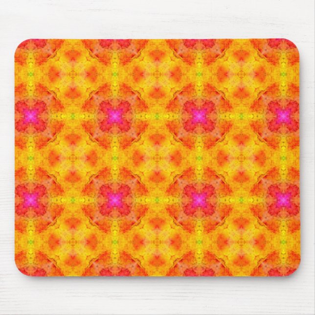 Yellow Pink Mausepad Mouse Mat (Front)