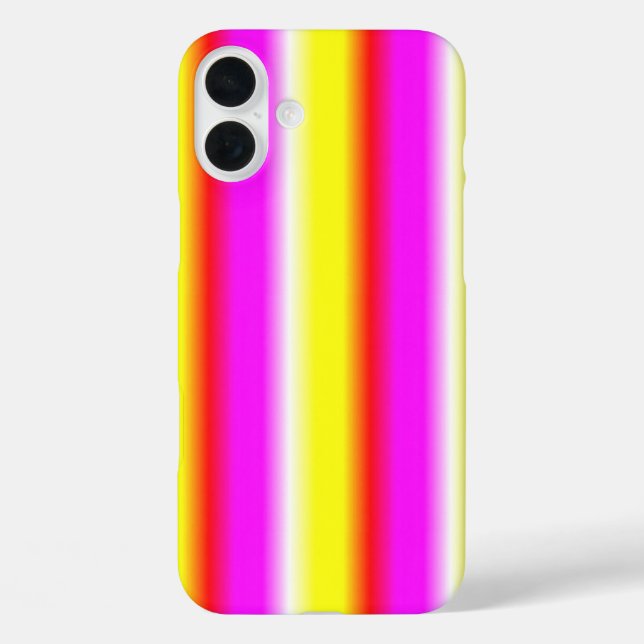 yellow pink rainbow stripe Case-Mate iPhone case (Back)
