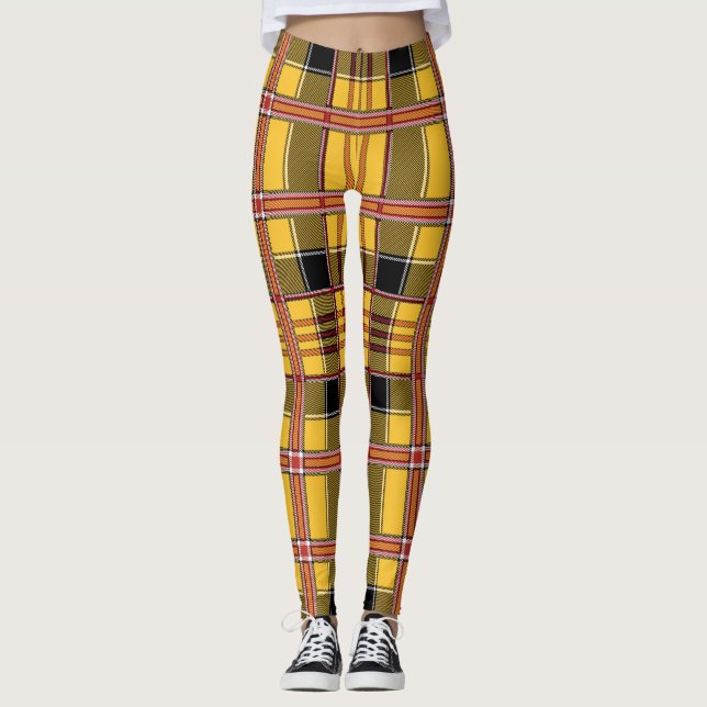 yellow plaid leggings (Front)