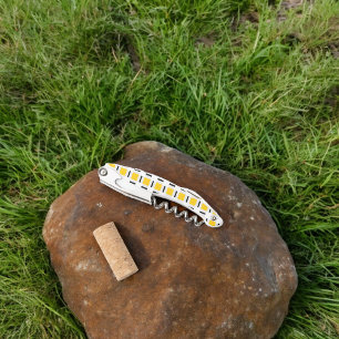 Yellow Plaid Pattern Corkscrew