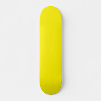 Yellow Plain Colour Skateboard