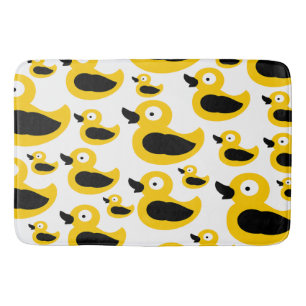 Yellow plastic ducks bath mat