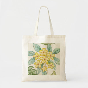 Yellow Plumeria tote bag