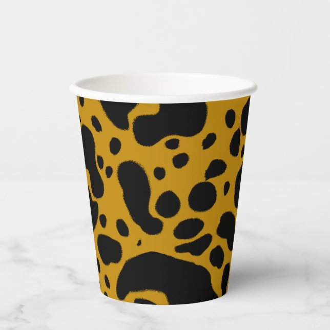 Yellow Poison Dart Frog Paper Cups (Front)
