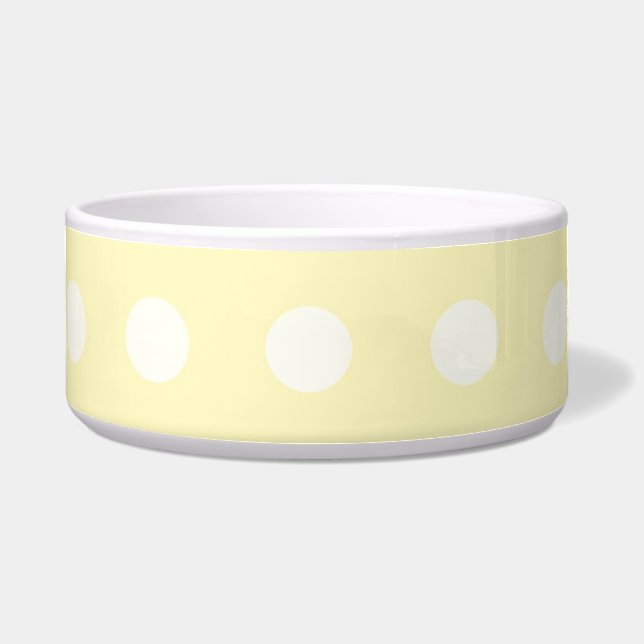 Yellow Poka Dots Bowl (Front)