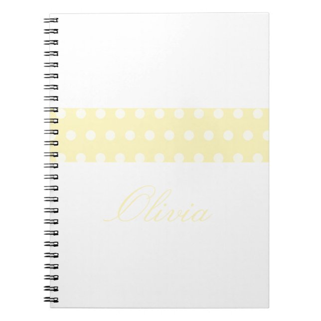 Yellow Poka Dots Notebook (Front)