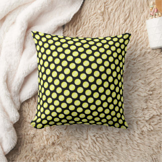 Yellow Polka Dot Design Cushion