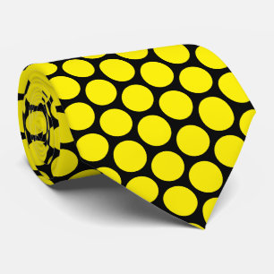 Yellow Polka Dot Design Tie