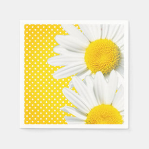 Yellow Polka Dot Napkins