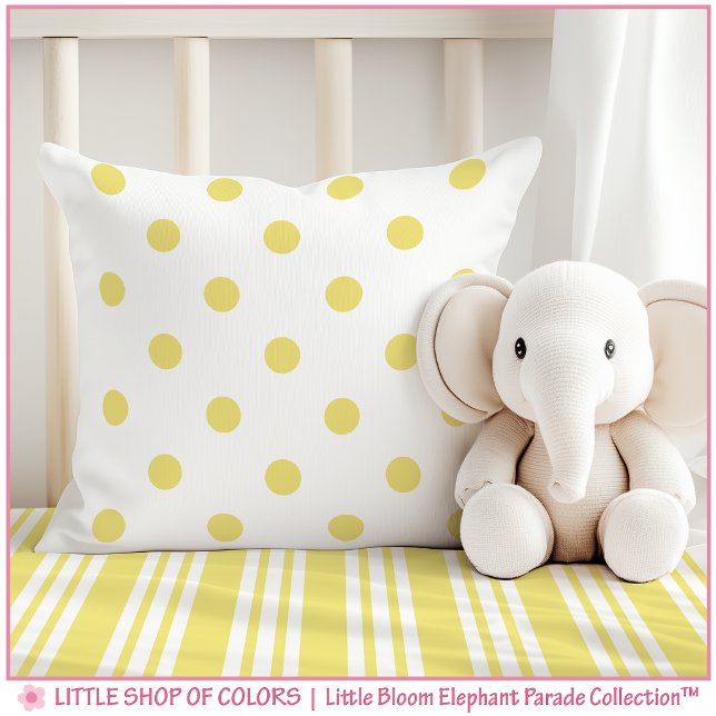 Yellow Polka Dot Nursery Cushion (Creator Uploaded)