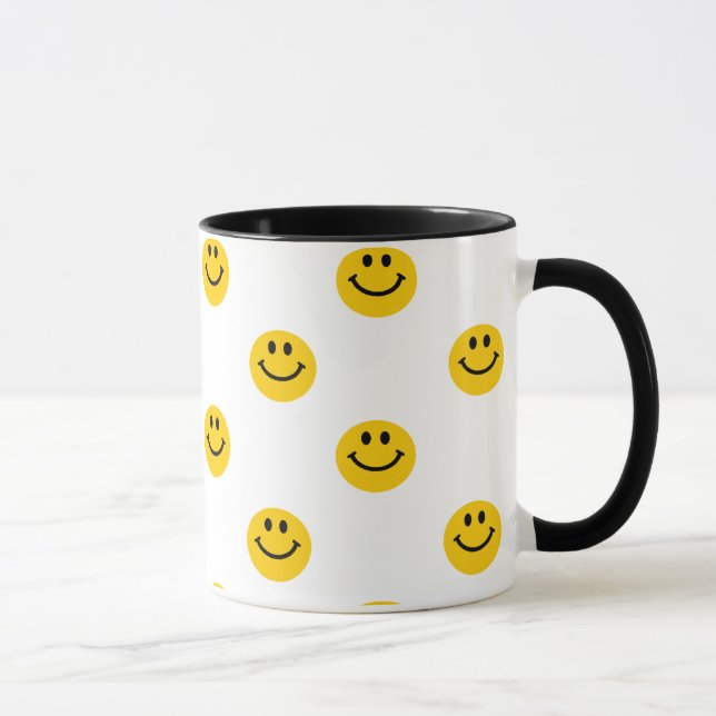 Yellow Polka Dot Pattern Mug (Right)