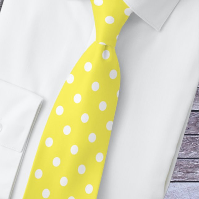 Yellow Polka Dot Tie (Creator Uploaded)