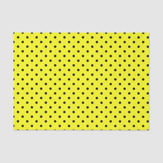 Yellow polka dot tissue paper (Front)