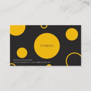 Yellow Polka Dots Business Card