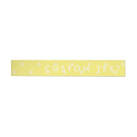 Yellow Polka Dots Fun Wrap Around Invite Labels