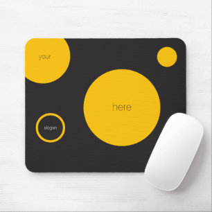 Yellow Polka Dots Mousepad