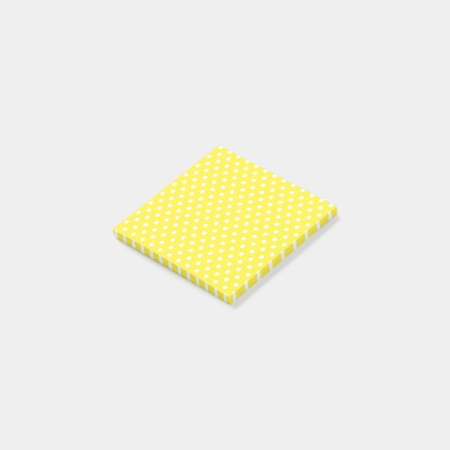 Yellow Polka Dots Notes (Angled)